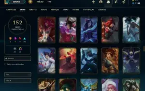 Conta ferro 2 com 130 Champs e 152 Skins + 500k de Vayne