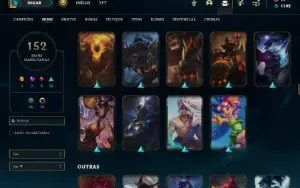 Conta ferro 2 com 130 Champs e 152 Skins + 500k de Vayne