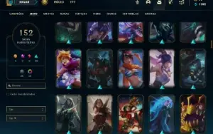 Conta ferro 2 com 130 Champs e 152 Skins + 500k de Vayne
