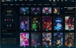 Conta de um único dono! com várias skins raras e LEVEL 100+