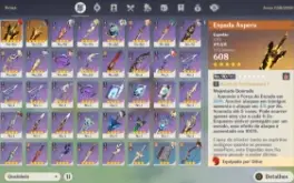 AR 55 Dehya + Sinal dos Mares, Diluc + Espadão, Nahida C1