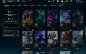 Unranked com 65 Champs e 31 Skins
