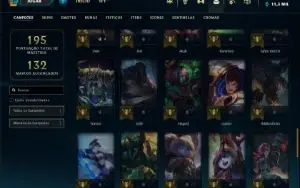 Unranked com 65 Champs e 31 Skins