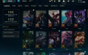 Unranked com 65 Champs e 31 Skins
