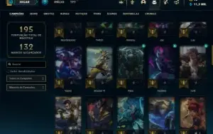 Unranked com 65 Champs e 31 Skins