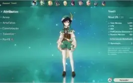 Conta Genshin Impact Venti 5* Fischl 4* constelação 2
