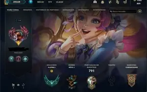 Conta LOL plat1 - 75pdl(decay) emotes de mestre + 266skins