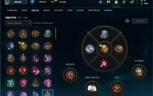 Conta ouro 1 com 41 Champs e 12 Skins + 1 Fragmento
