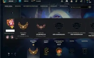 Conta ouro 1 com 41 Champs e 12 Skins + 1 Fragmento