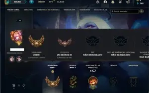 Conta ouro 1 com 41 Champs e 12 Skins + 1 Fragmento