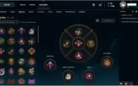 Vendo conta LoL - Diamante 5 -Todos os Campeões - 289 Skins