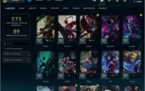 Conta lol Ouro 2 com 502 skins e todos os campeoes