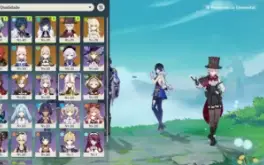 Genshin Impact AR48 Yelan+Bis Lynette C6 Diluc C2 Lyney