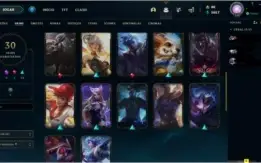 Conta Gold IV com várias skins