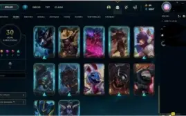 Conta Gold IV com várias skins