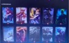 Conta Bronze 1, com 363 skins, Full Champions