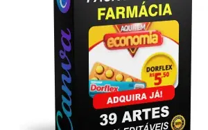Pack Canva Farmácia - 39 Artes Editáveis
