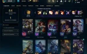 Unranked com 65 Champs e 13 Skins
