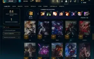 Unranked com 65 Champs e 13 Skins