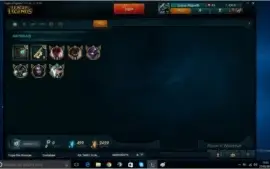 Conta prata 1 com borda de ouro soloq 24pdl com skins