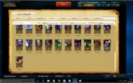 Conta prata 1 com borda de ouro soloq 24pdl com skins