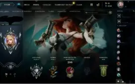 Conta Lol nivel 136 com 26 skins e prata 3 ultima season