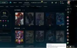 Conta Lol nivel 136 com 26 skins e prata 3 ultima season