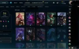 Conta Lol nivel 136 com 26 skins e prata 3 ultima season