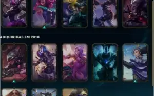 CONTA LOL OURO IV - 55 CAMPEÕES - 13 SKINS (TROCA DE EMAIL)