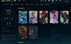 Vendo conta lvl 820 654 skins e muito mais....
