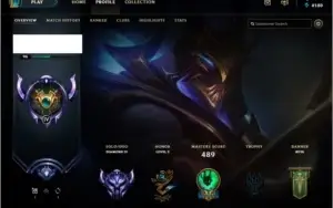 CONTA LEAGUE OF LEGENDS DIAMANTE