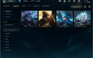 conta league of legends unranqued 527 skins