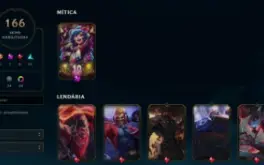 Conta League of Legends Full Acesso - 162 Champs e 166 Skins