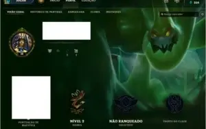 Conta de League of legends 18 campeões 4 skin