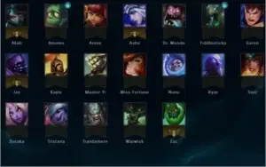 Conta de League of legends 18 campeões 4 skin