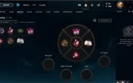 Conta do LOL com skin DJ sona e M7 sem ranque
