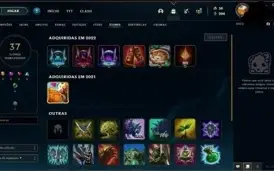 Conta do LOL com skin DJ sona e M7 sem ranque