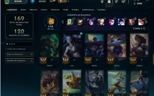 Mestre com 65 Champs e 28 Skins