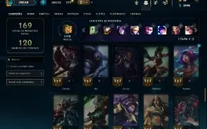 Mestre com 65 Champs e 28 Skins