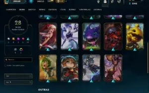 Mestre com 65 Champs e 28 Skins