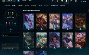 Conta Lol Lvl 207 Com 145 Skins Unranked
