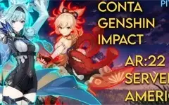 Conta Genshin F2p/Server: Americana/Ar:22