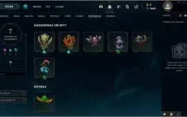 Conta LOL com várias Skins