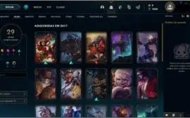 Conta LOL com várias Skins
