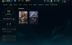 Prata 3 com TODOS os Champs e 36 Skins +1 Prestigio + 1920RP