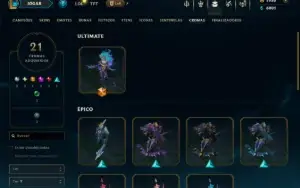 Prata 3 com TODOS os Champs e 36 Skins +1 Prestigio + 1920RP
