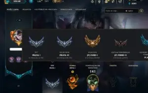 Prata 3 com TODOS os Champs e 36 Skins +1 Prestigio + 1920RP