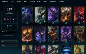 Conta LoL Prata lll - 147 skins