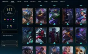 Conta LoL Prata lll - 147 skins