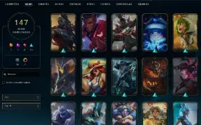 Conta LoL Prata lll - 147 skins